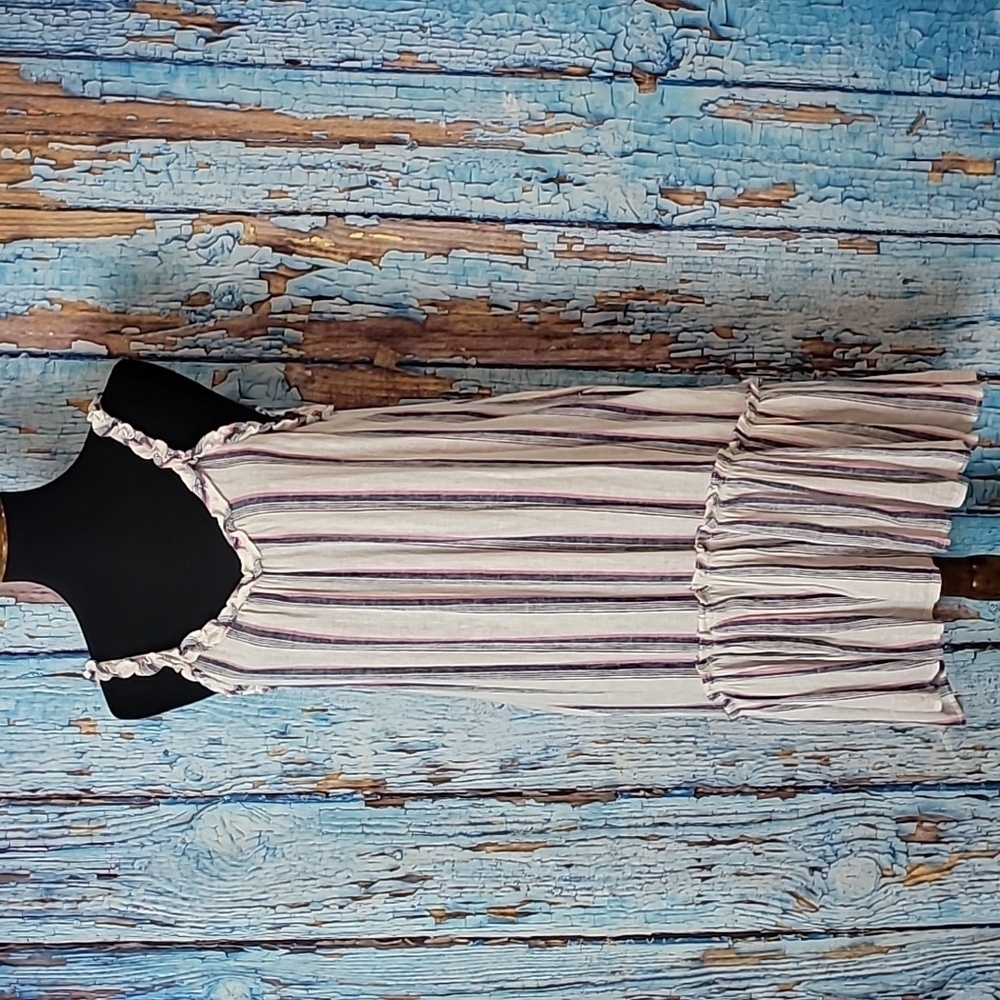 Nautica linen tiered dress